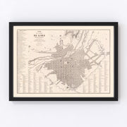 Lima Vintage Map 1865