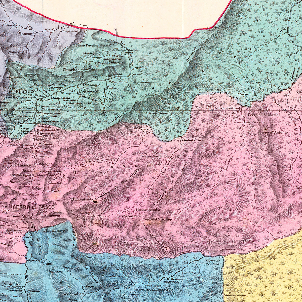 Restored historic details from the 1865 city map of Junin