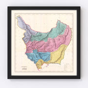 Junin Vintage Map 1865