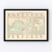 World Vintage Map 1923