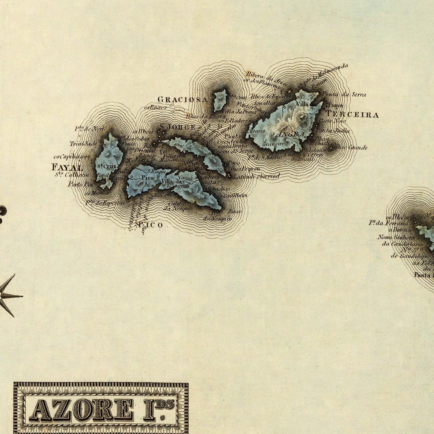 Restored historic details from the 1823 island map of County