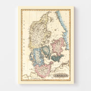 map of Denmark