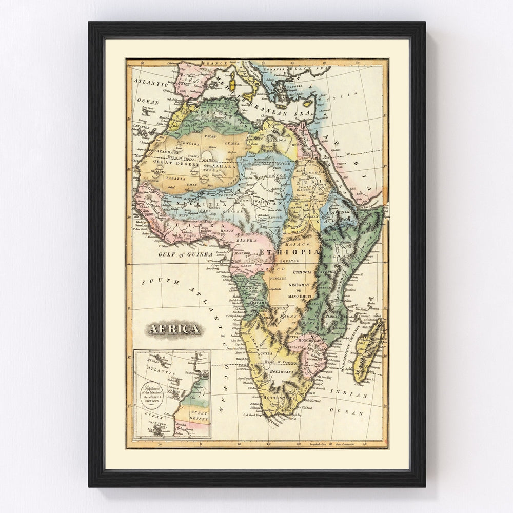 Africa Vintage Map 1823