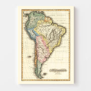 map of South America