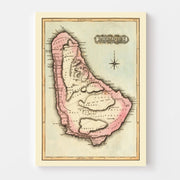 map of Barbados