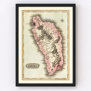 Dominica Vintage Map 1823