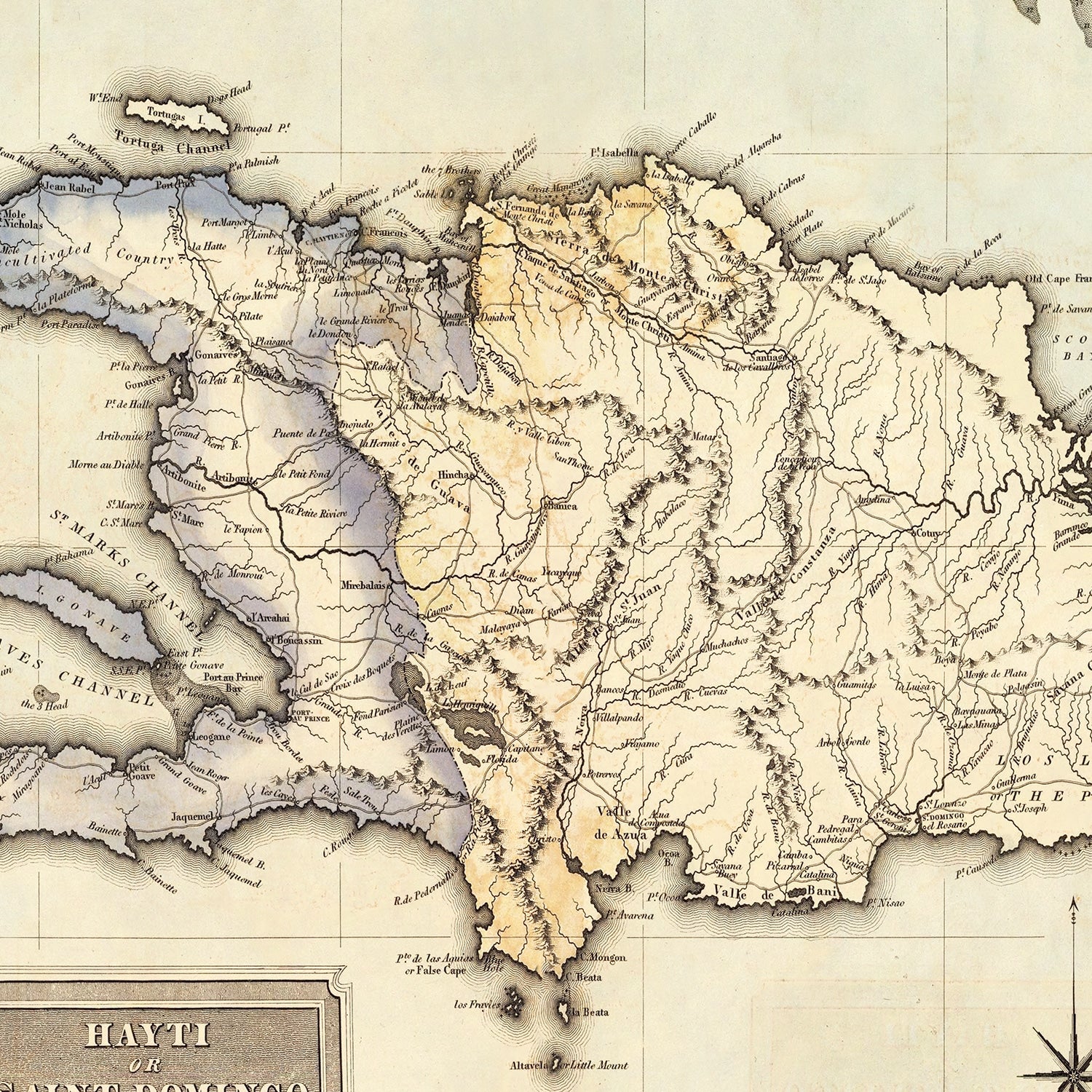Restored historic details from the 1823 region map of County