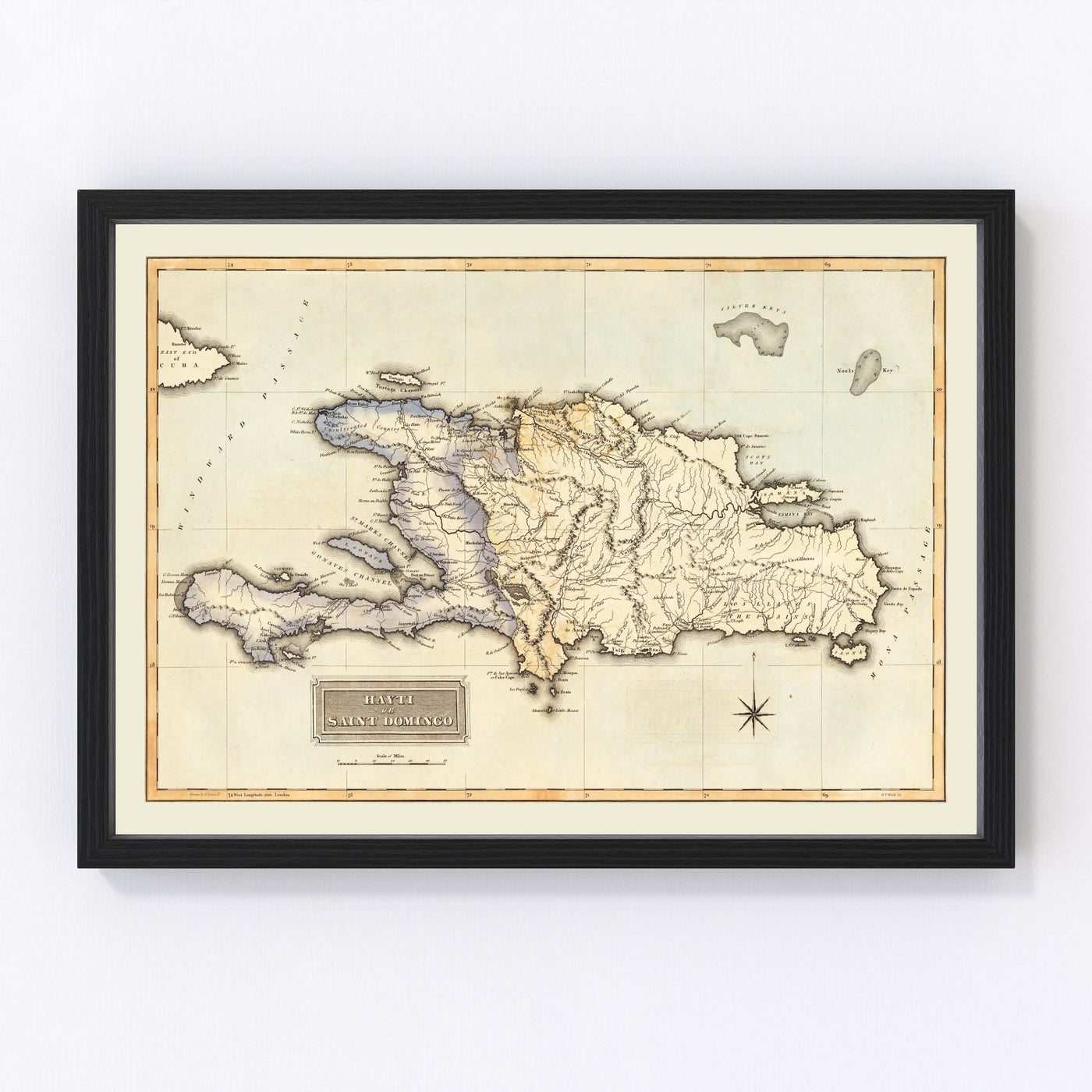 Haiti Vintage Map 1823