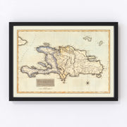 Haiti Vintage Map 1823