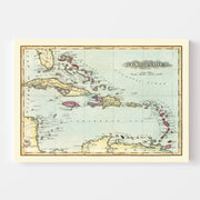 map of West Indies