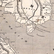 old Thailand map