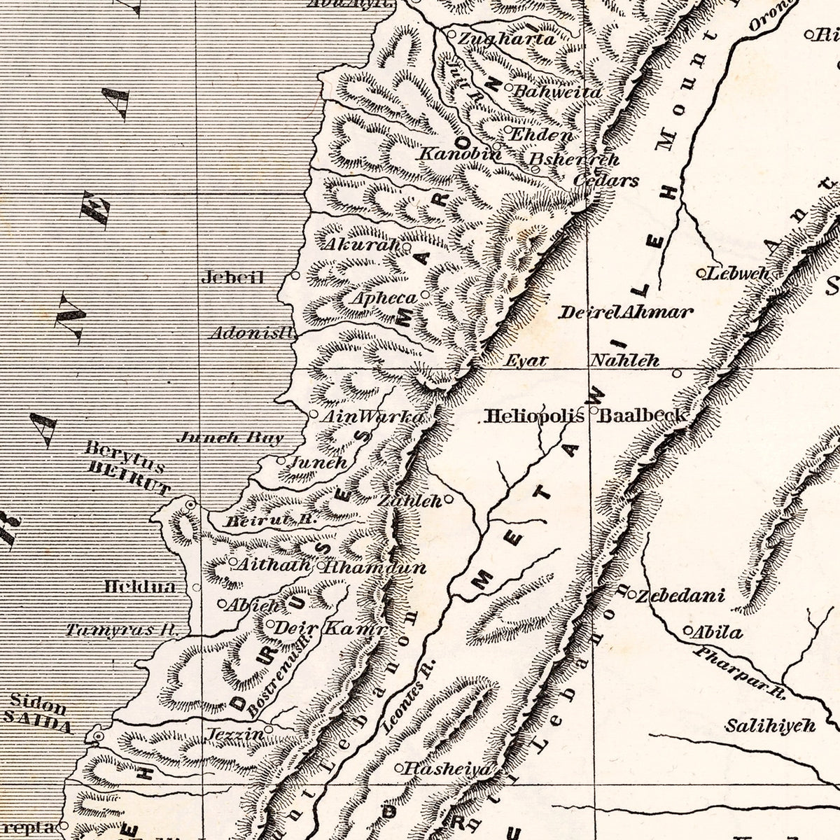 Restored historic details from the 1848 country map of County