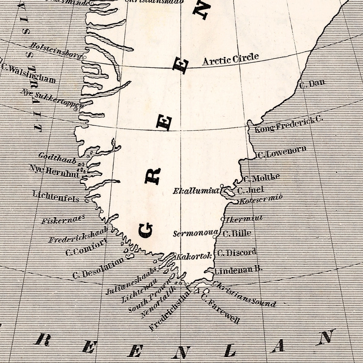 Vintage Greenland Maps