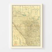 map of Alberta Canad