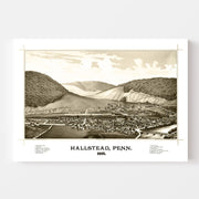 map of Hallstead