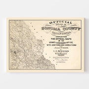 map of Sonoma County
