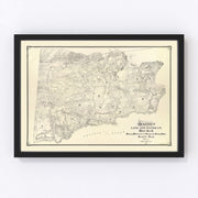 Mount Tamalpais Vintage Map 1892