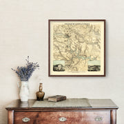 old military map
