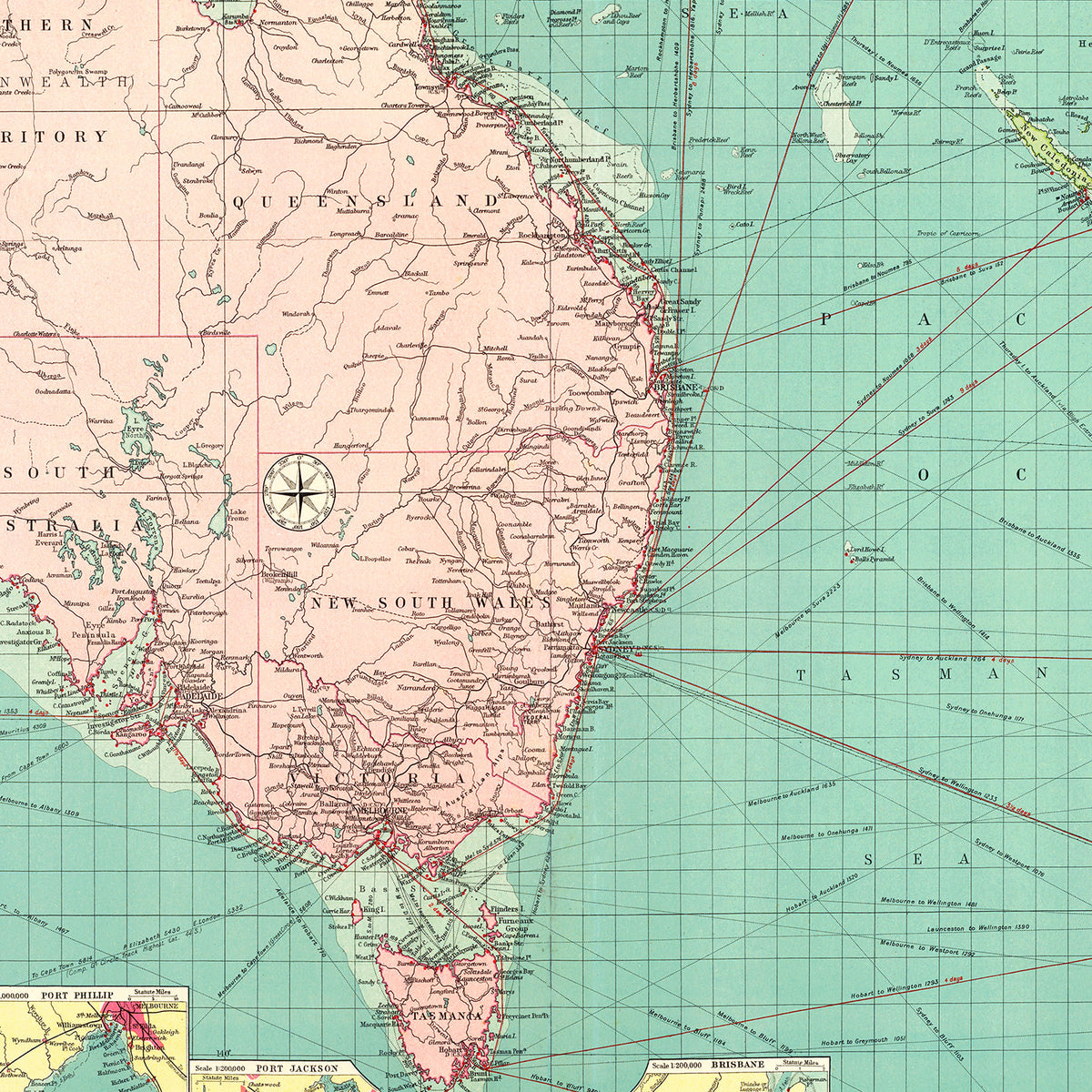 Restored historic details from the 1922 body of water map of County