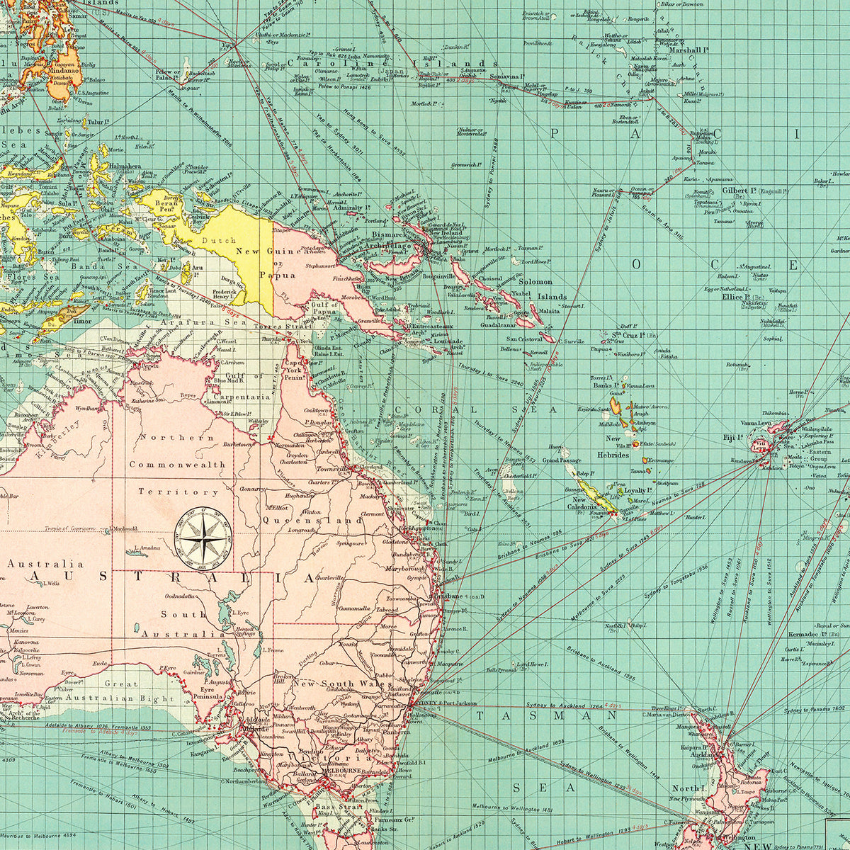 Restored historic details from the 1922 body of water map of County