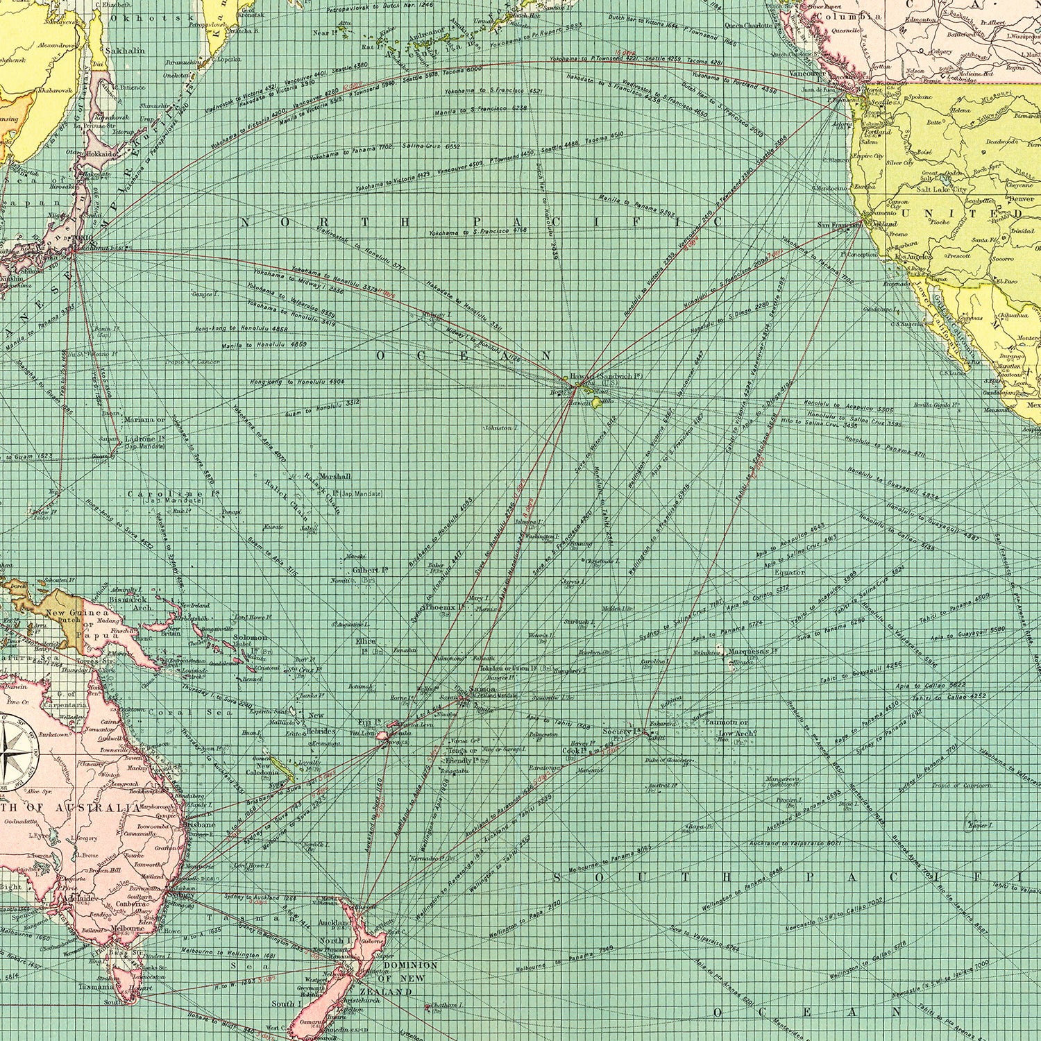 Restored historic details from the 1922 body of water map of County