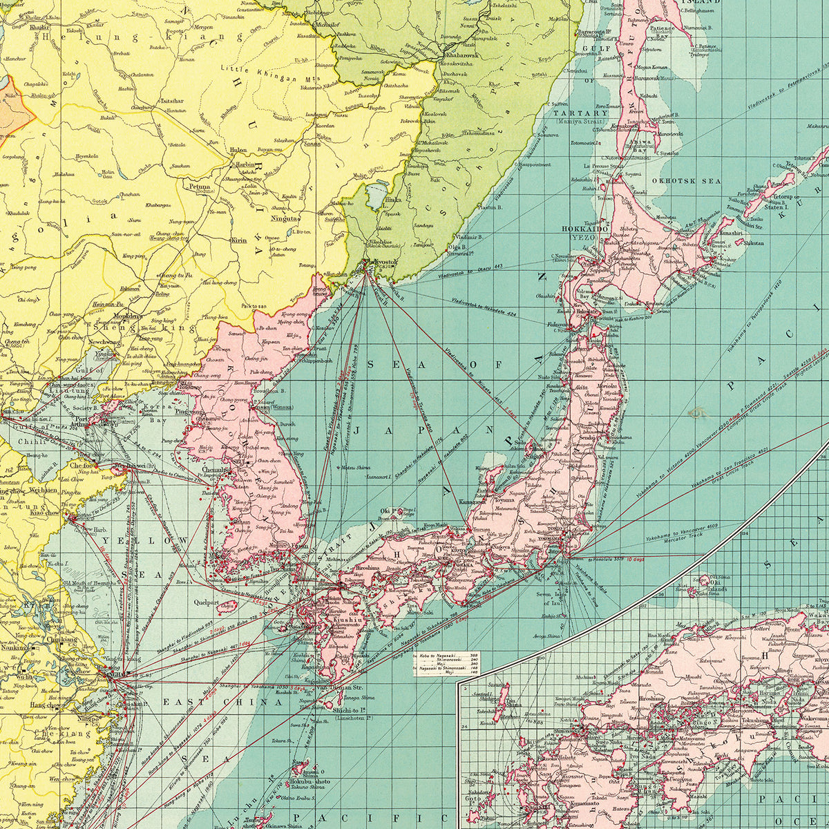 Restored historic details from the 1922 body of water map of County