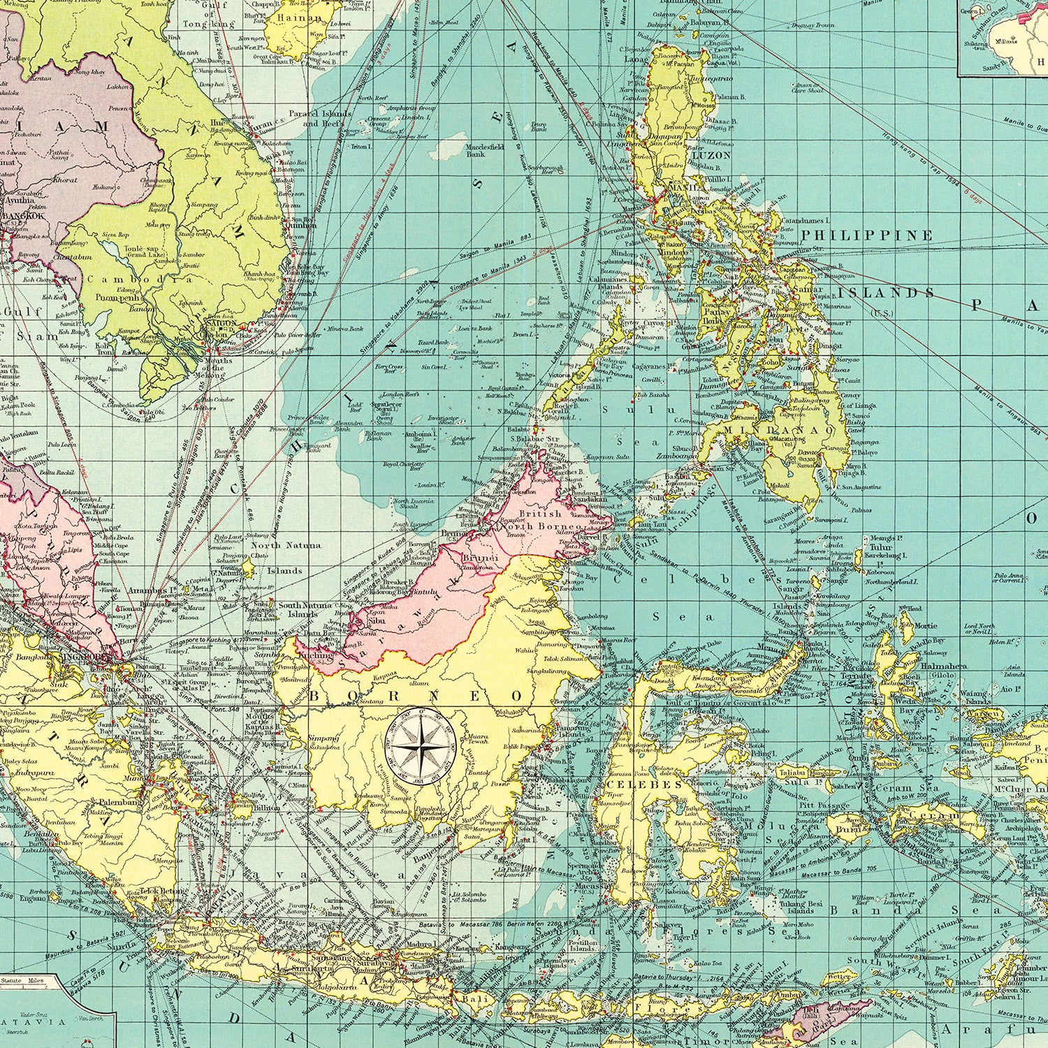 Restored historic details from the 1922 body of water map of County