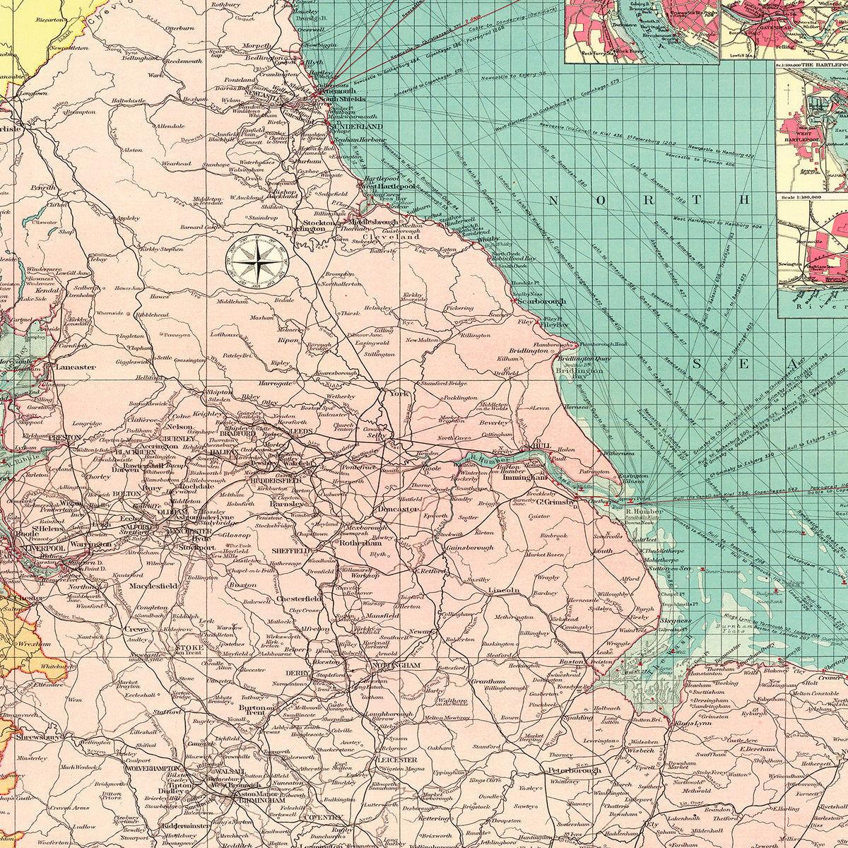 Restored historic details from the 1922 body of water map of County