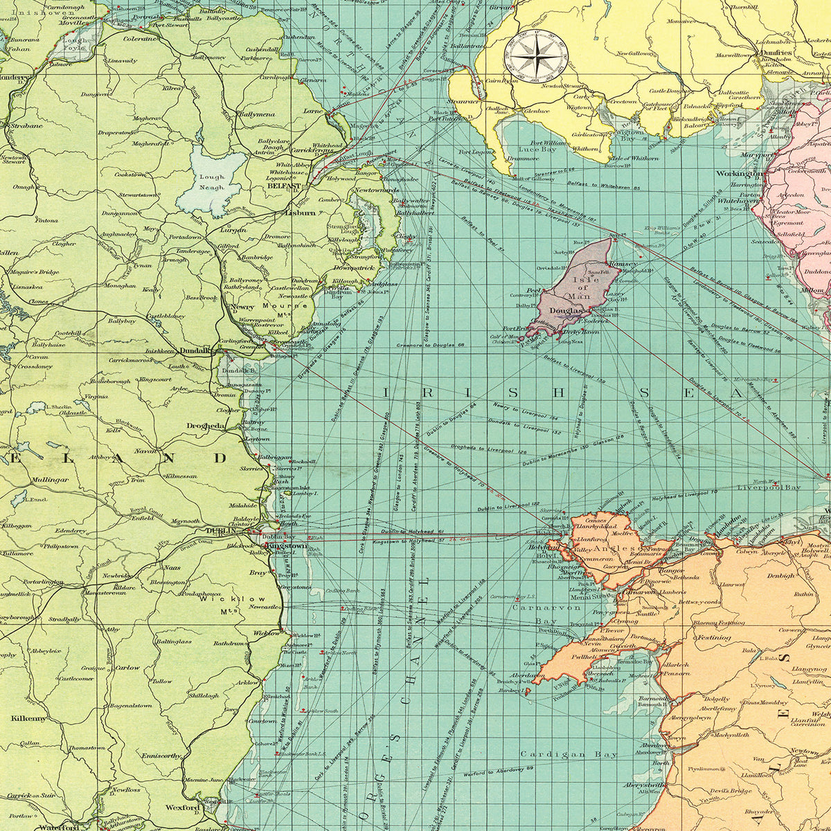 Restored historic details from the 1922 body of water map of County