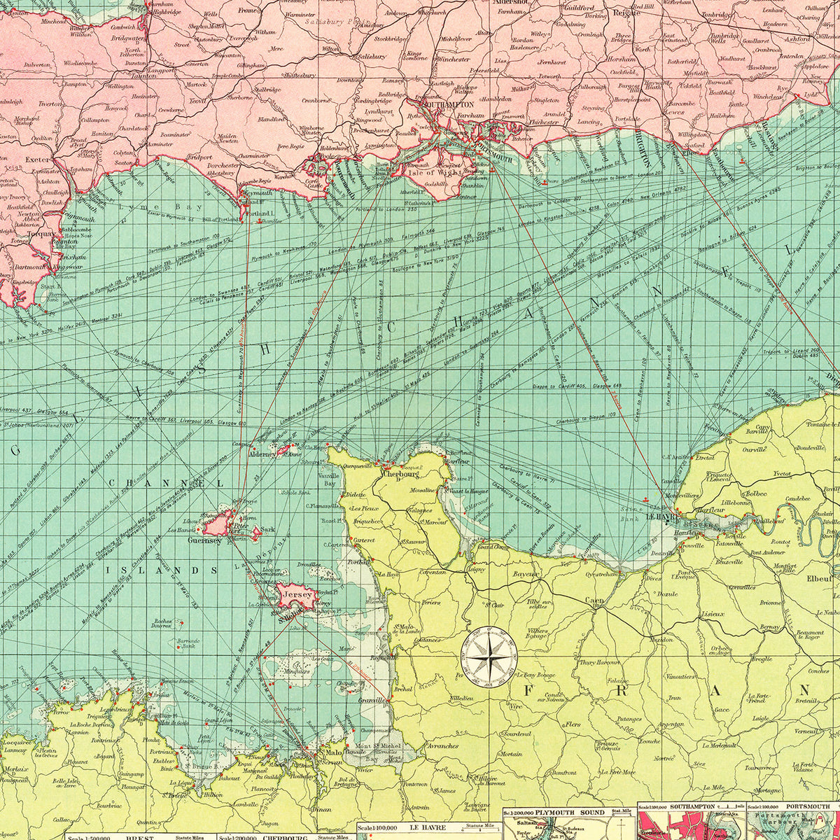 Restored historic details from the 1922 body of water map of County