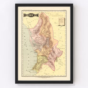 Tepic Vintage Map 1886