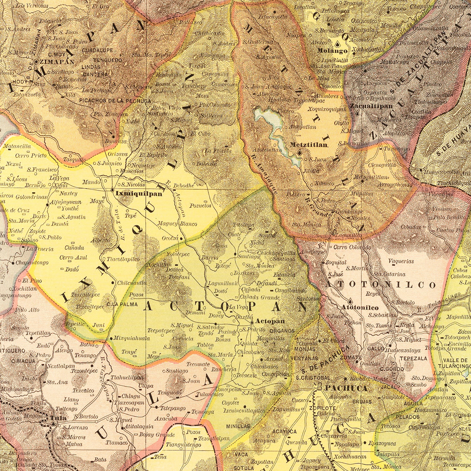 Restored historic details from the 1886 region map of County