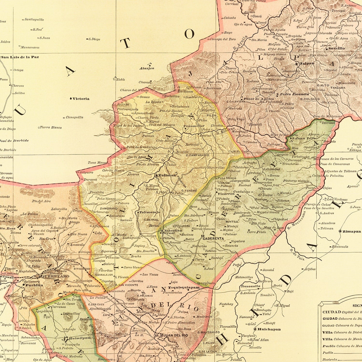 Restored historic details from the 1886 region map of County