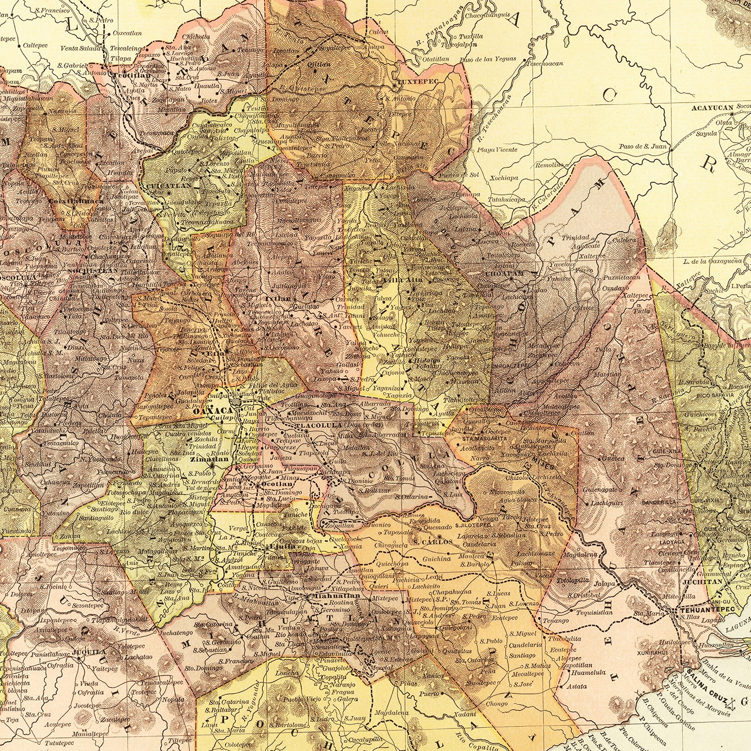 Restored historic details from the 1886 region map of County