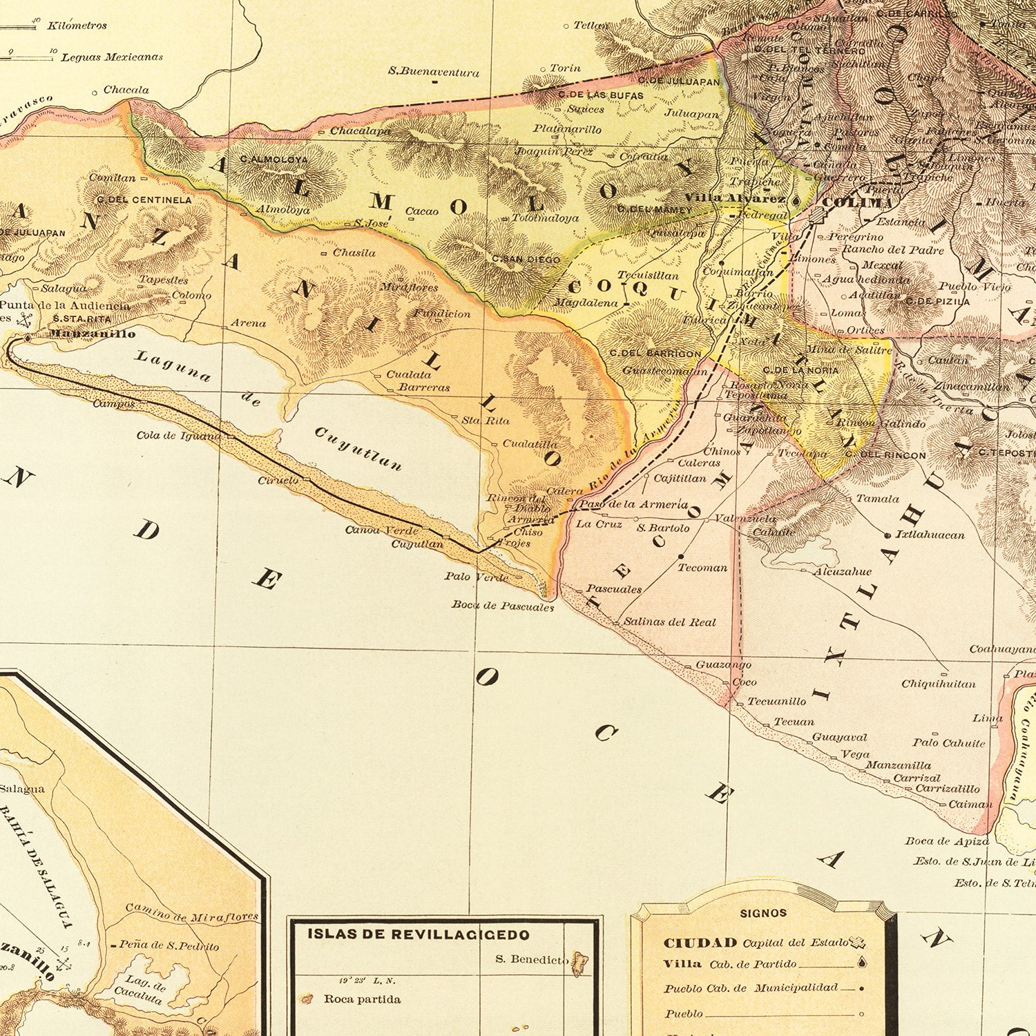 Restored historic details from the 1886 region map of County