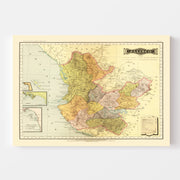 map of Jalisco Mexic