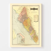 map of Sinaloa Mexic