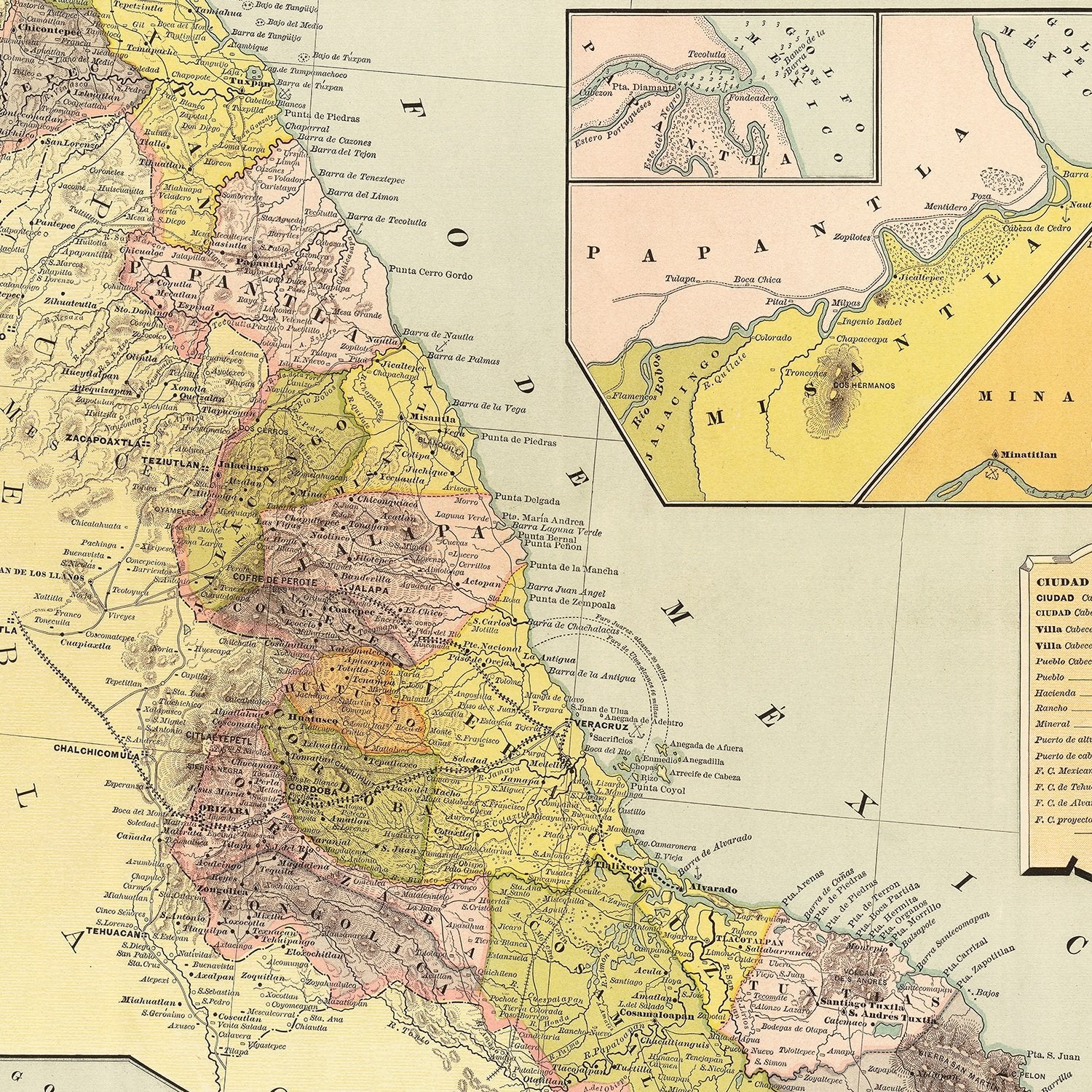 Restored historic details from the 1886 region map of County