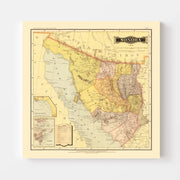 map of Sonora Mexico