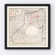 Kings County Vintage Map 1935