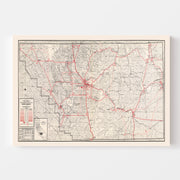 map of Kern County