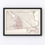 Imperial County Vintage Map 1935
