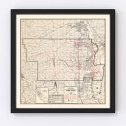 Glenn County Vintage Map 1935
