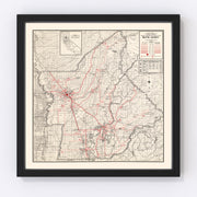 Butte County Vintage Map 1935