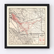 Alameda County Vintage Map 1935