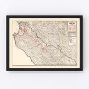 Monterey County Vintage Map 1935