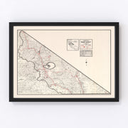 Mono County Vintage Map 1935