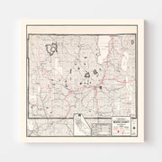 map of Modoc County