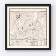 Modoc County Vintage Map 1935