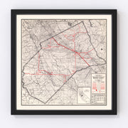 Merced County Vintage Map 1935